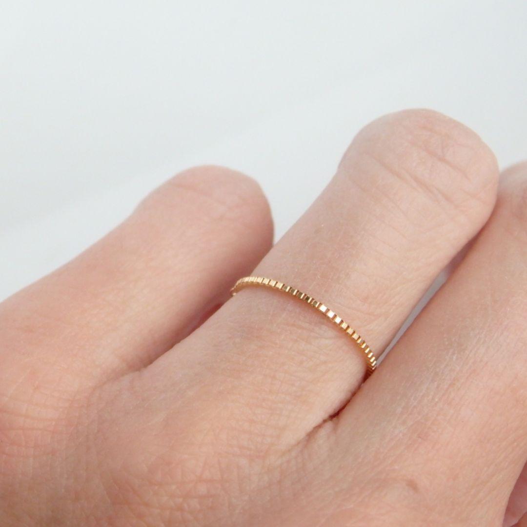 ぴっぴ　k18リング　チェーンリング　k10ブレスレット　スクリュー