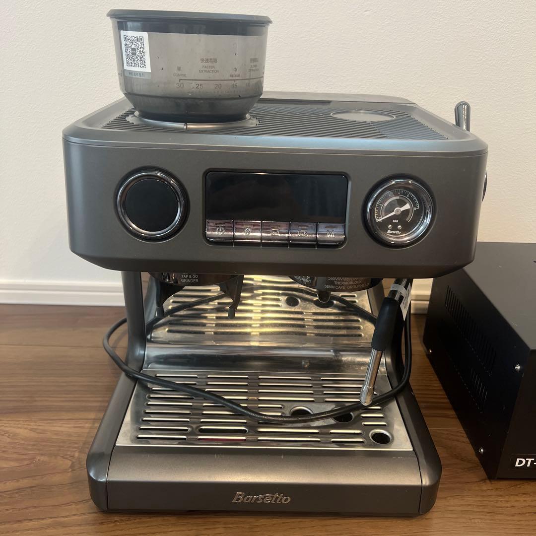 【値下げ】Barsetto BAE-V1 エスプレッソマシン半自動＋専用変圧器