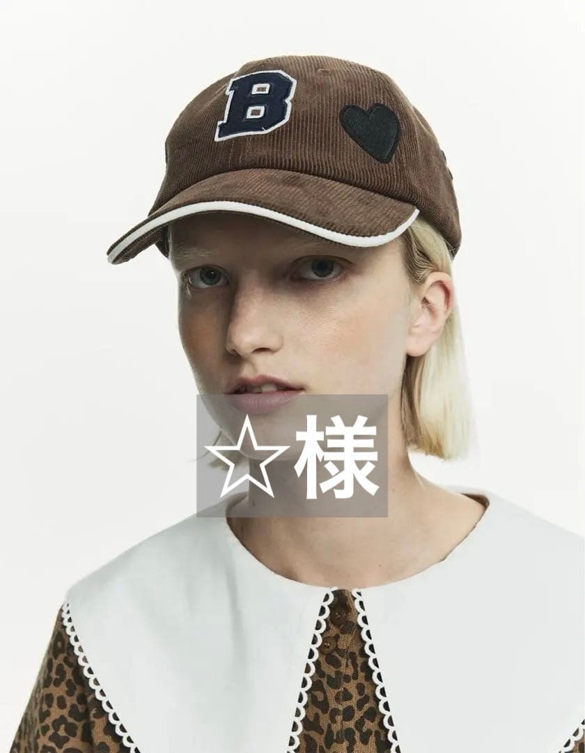 ☆ 様Bibiy. B. CLUB CAP BROWN ビビィ キャップ 帽子
