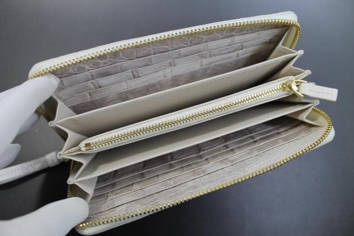 【専用】クロコダイル 財布 長財布 本物 ヒマラヤ 内側もヒマラヤ 金具金