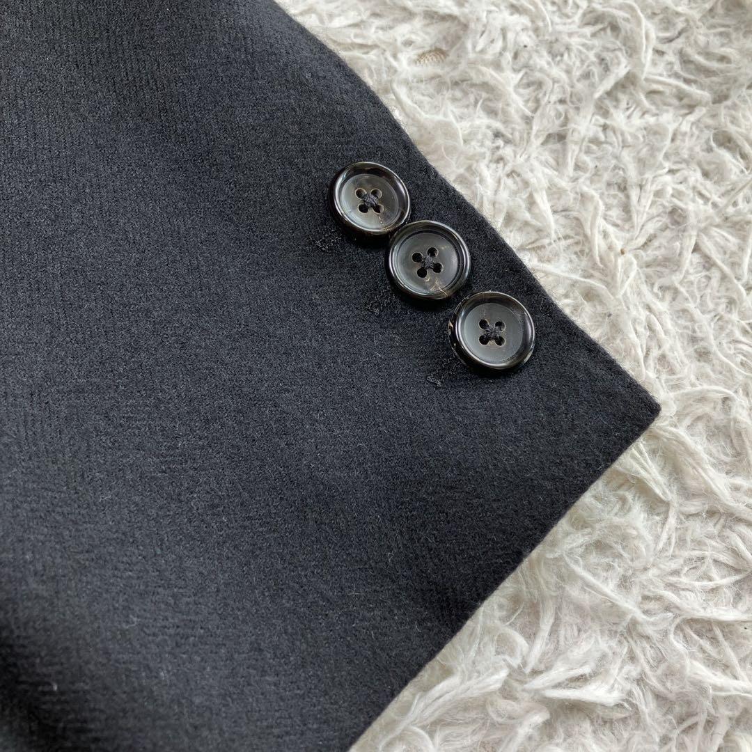 ◎極美品 タケオキクチ ドーメル 高級生地 大人コーデ 黒 シャドーロゴ M1