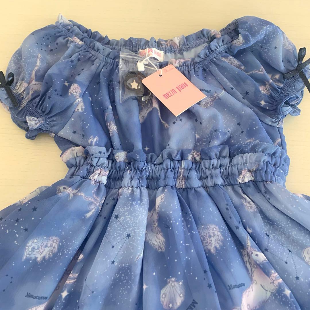 【新品・タグ付き】メゾピアノ♡ユニコーン柄ワンピース110センチ