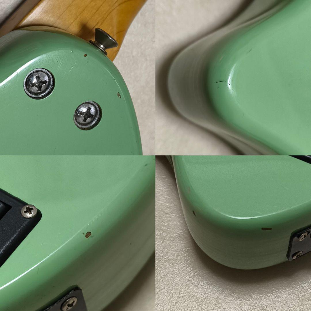 【美品】ZO-3 ミントグリーン アンプ内蔵ミニギター ヘッドフォン端子付