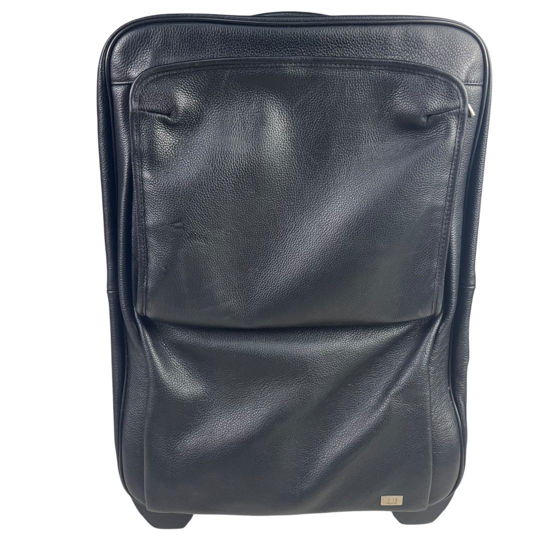 【希少】美品 ダンヒル dunhill レザー キャリーバッグ ブラック