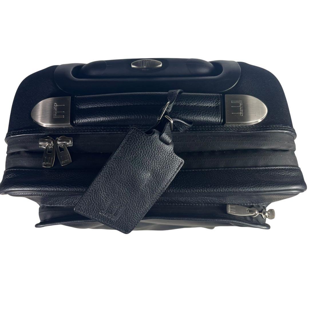 【希少】美品 ダンヒル dunhill レザー キャリーバッグ ブラック