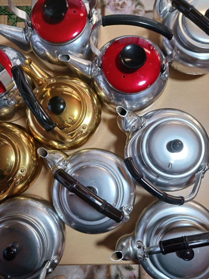 昭和レトロ時代 アルミ急須、薬缶、アンティーク13セット
