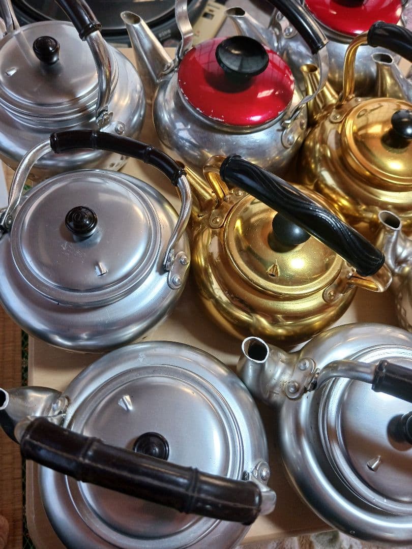 昭和レトロ時代 アルミ急須、薬缶、アンティーク13セット