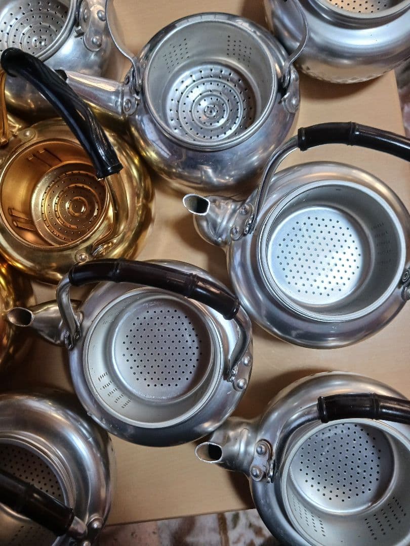 昭和レトロ時代 アルミ急須、薬缶、アンティーク13セット