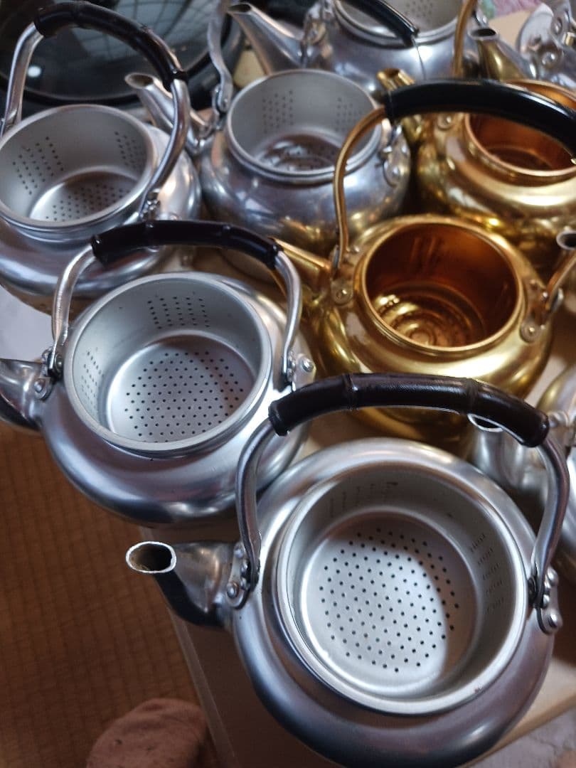 昭和レトロ時代 アルミ急須、薬缶、アンティーク13セット