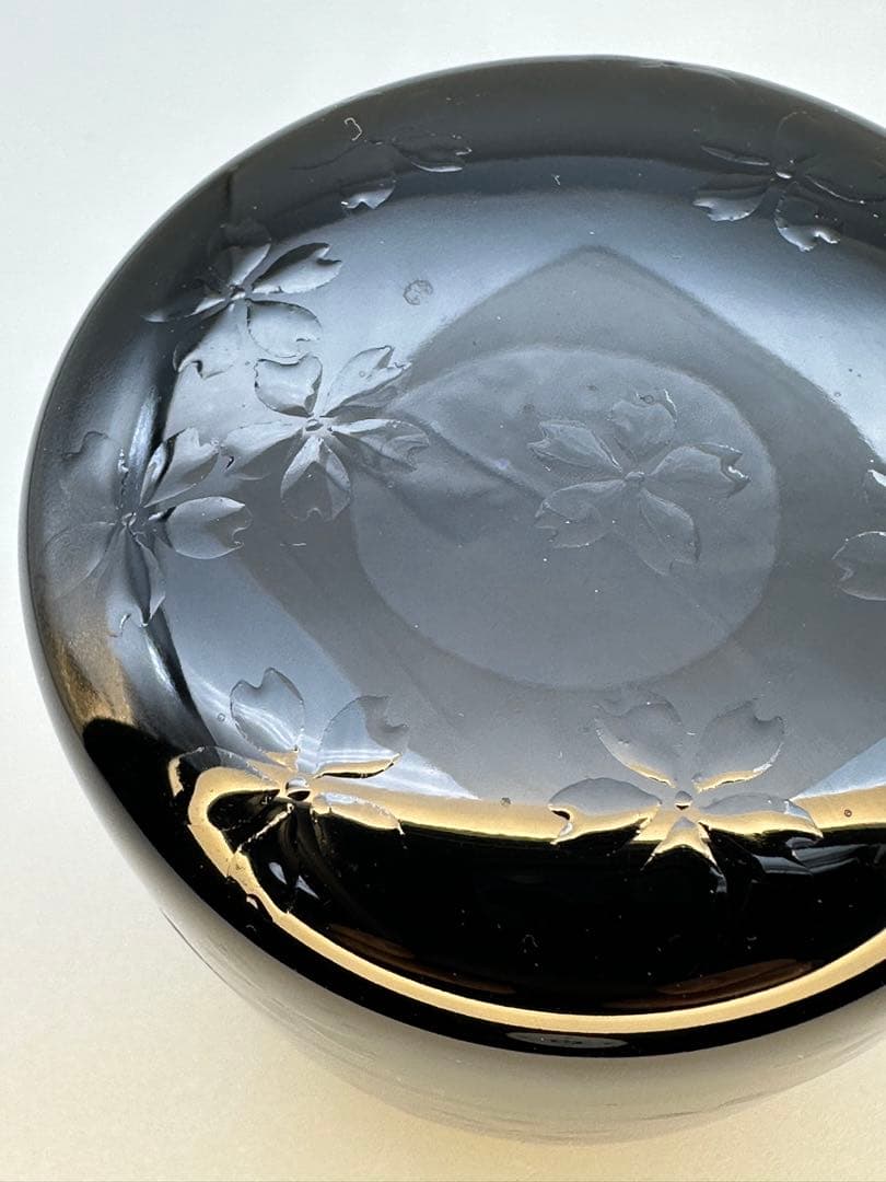 茶道具　棗　吉田祥雲　夜桜蒔絵