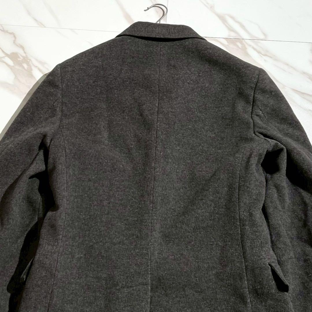 美品 PRADA チェスターコート 2018年製 カシゴラ グレー 【187】