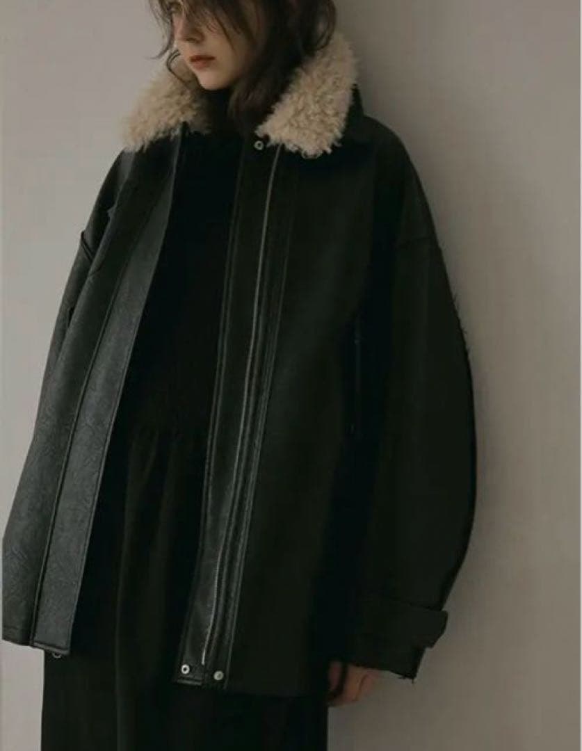 【新品】ETRE TOKYO マルチファブリックリバーシブルコート S ブラック