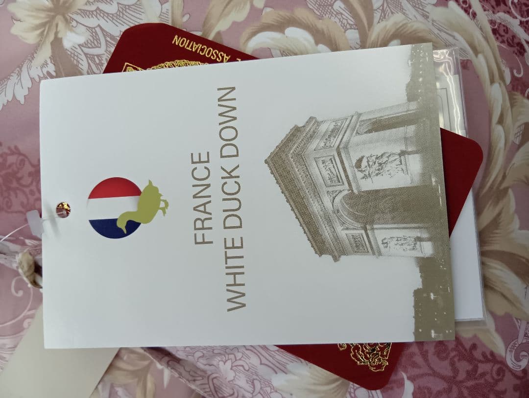 増量羽毛布団フランス産ホワイトダックダウン90%1.3kg入り150x210cm