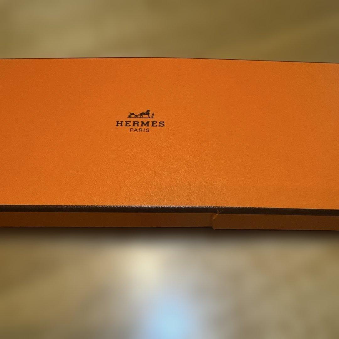 【値下】HERMES ネクタイ ネイビー 幾何学模様