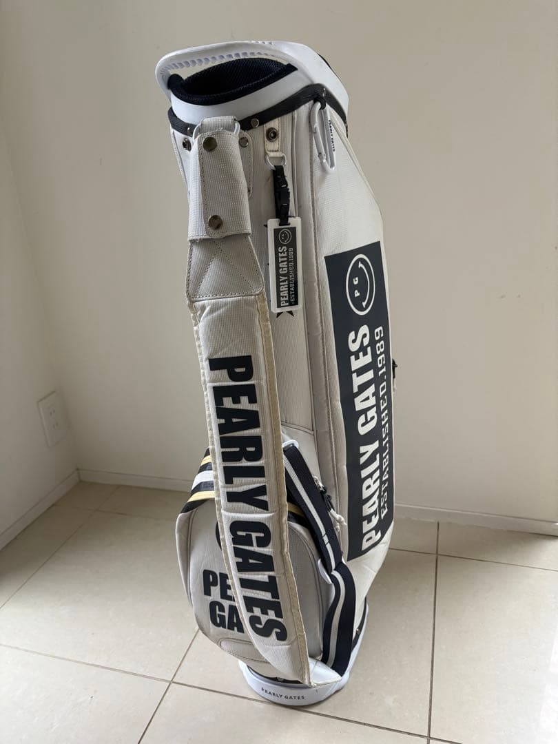 ヒ*ロ様 PEARLY GATES キャディバッグ ホワイト