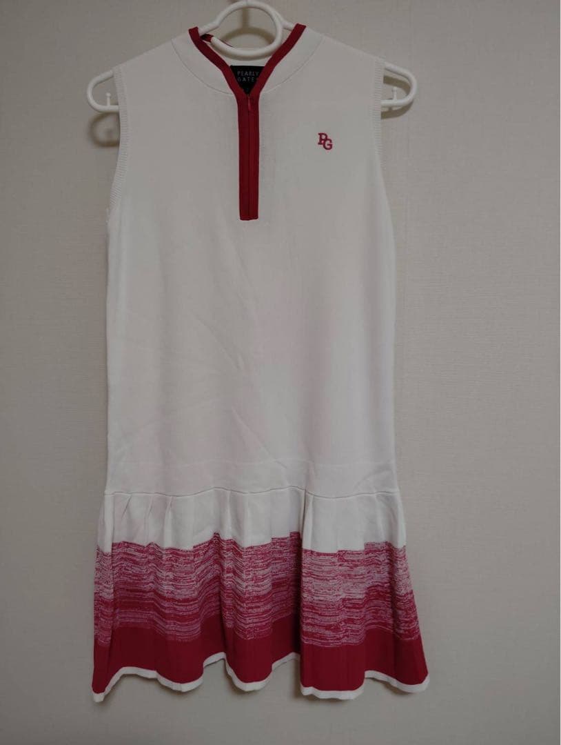 新品PEARLYGATESパーリーゲイツレディースノースリーブワンピース光栓50