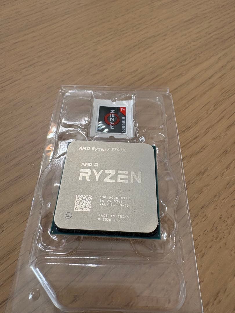 AMD Ryzen 7 5700X CPU AM4 正常動作確認済み