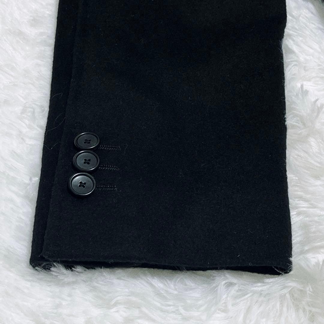 《極美品 2025 現行品》EDIFICEチェスターコート ウールカシミヤ 黒