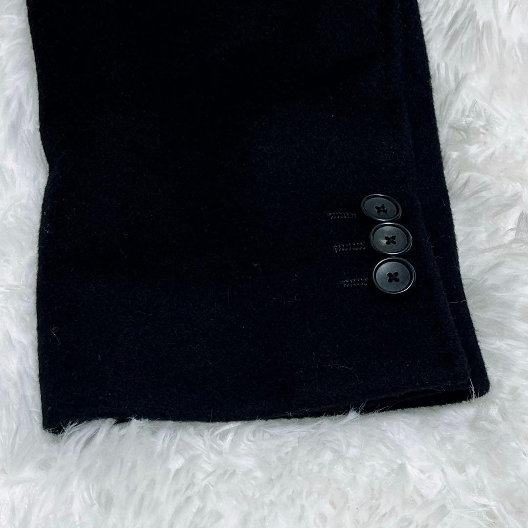 《極美品 2025 現行品》EDIFICEチェスターコート ウールカシミヤ 黒