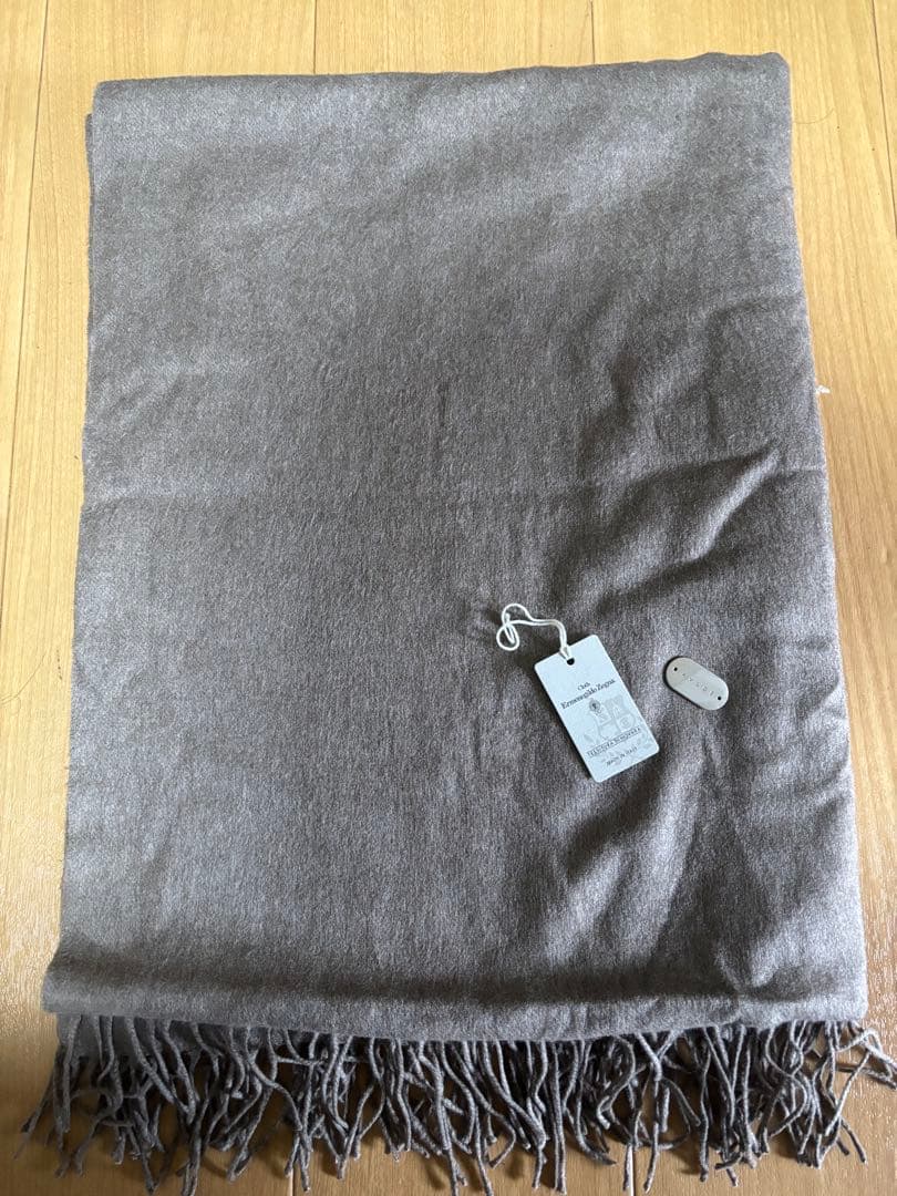 AVLDE大判ストール グレージュ　干場ラルディーニタリアトーレピアチェンツァ