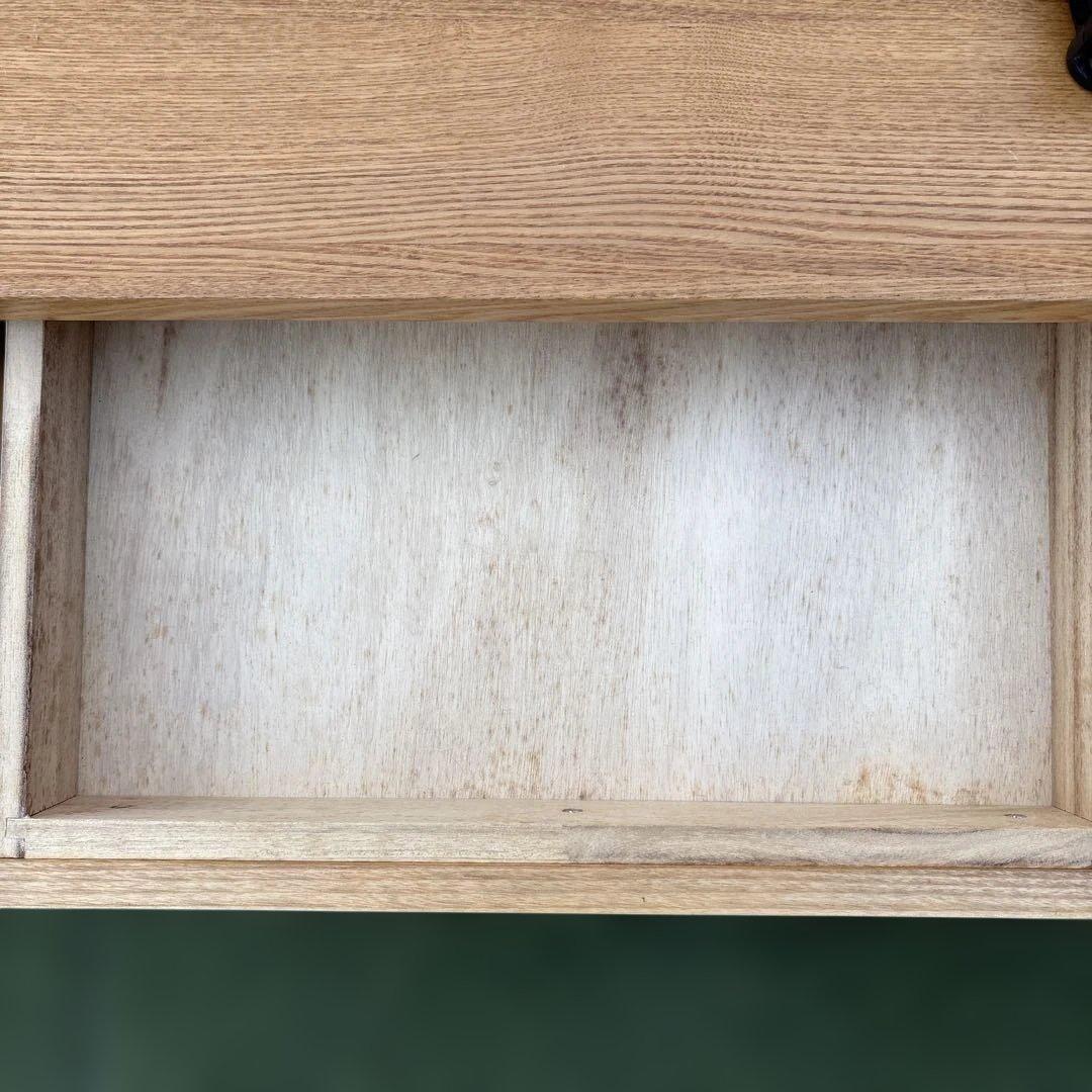 無印良品 木製 ローテーブル 引き出し付き タモ材 120cm