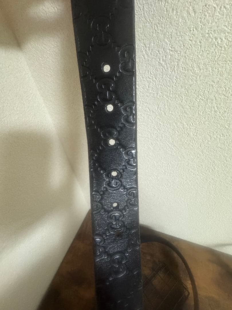 GUCCI グッチ GG柄 ベルト 黒