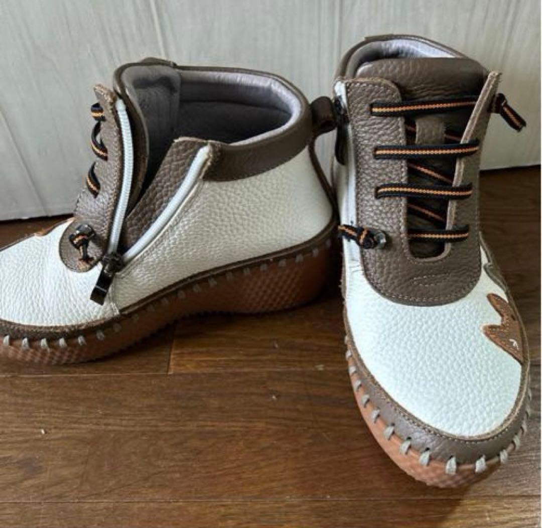 エスタシオン アニマルパッチワーク厚底スニーカー 春 ネコ