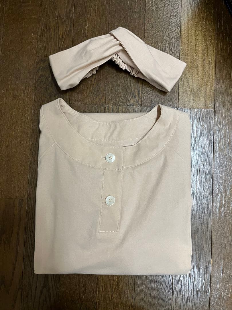 おしゃれ割烹着　エプロン　ワンピース