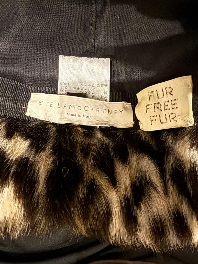（美品）イタリア製Stella McCartney ファー キャップ