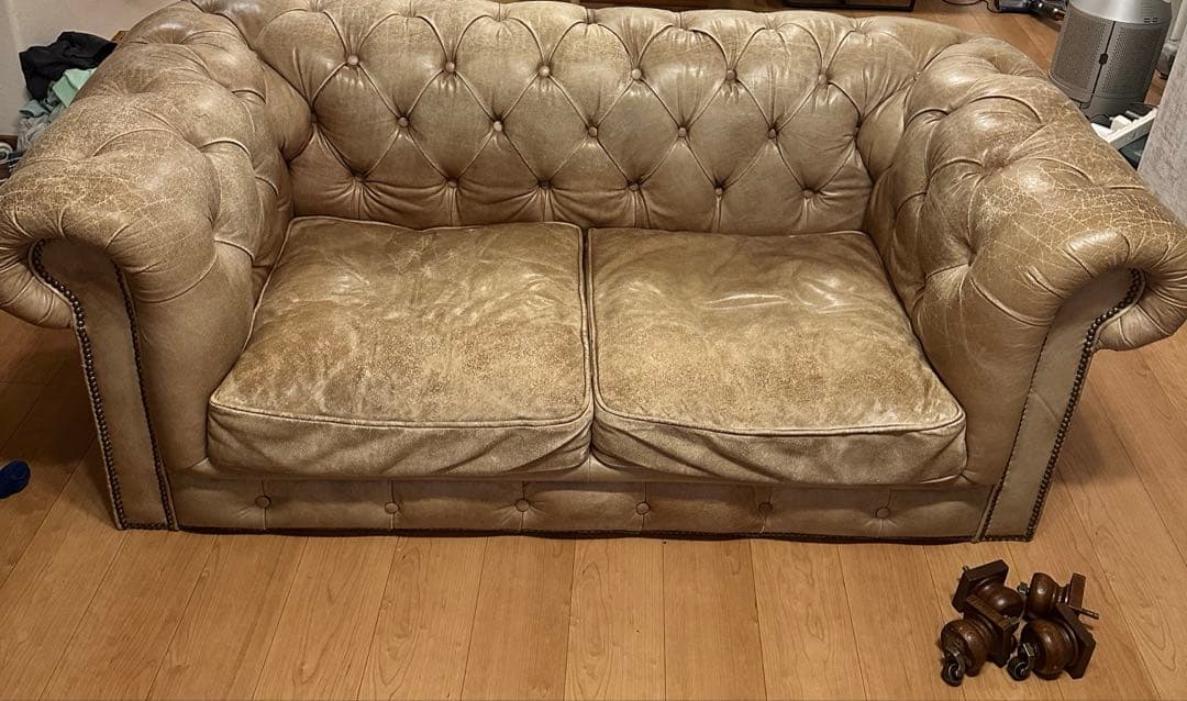 HALO ソファ　ケンジントン　ベージュ　キャメルレザー　KENSINGTON