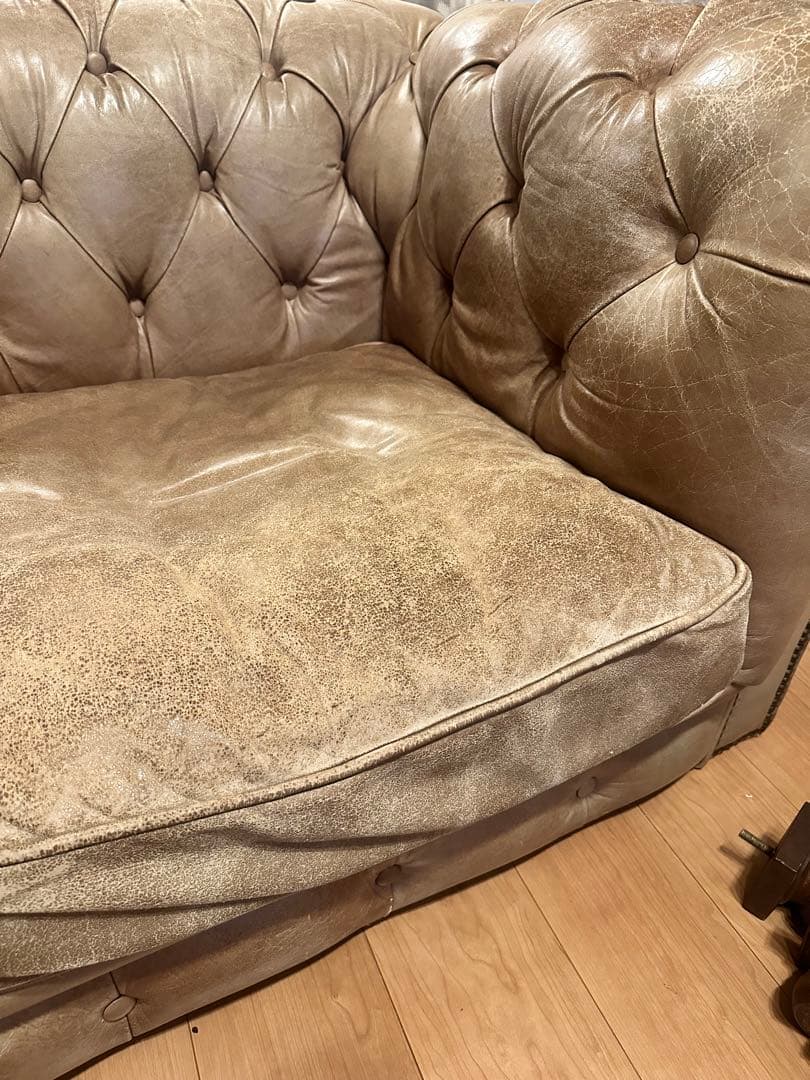 HALO ソファ　ケンジントン　ベージュ　キャメルレザー　KENSINGTON