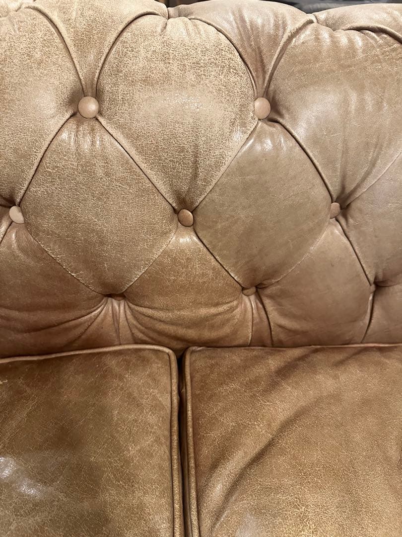 HALO ソファ　ケンジントン　ベージュ　キャメルレザー　KENSINGTON