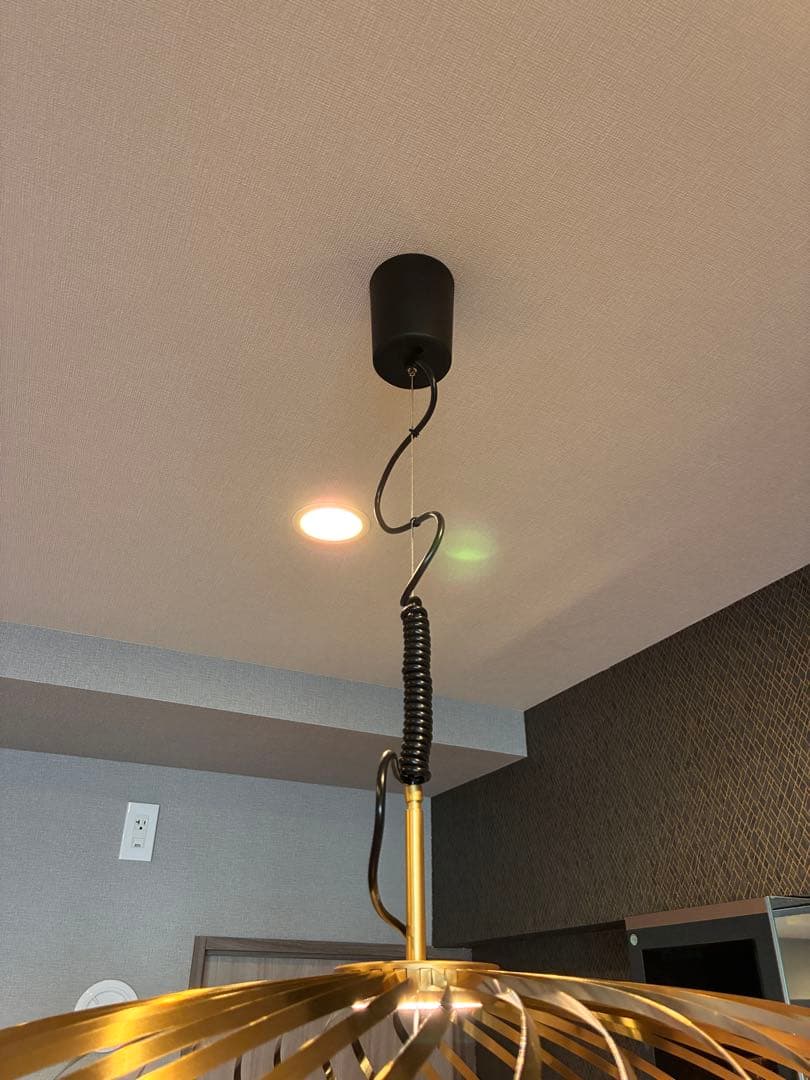 トムディクソン スプリングペンダントライト ミディアム ブラス 展示品 極美品