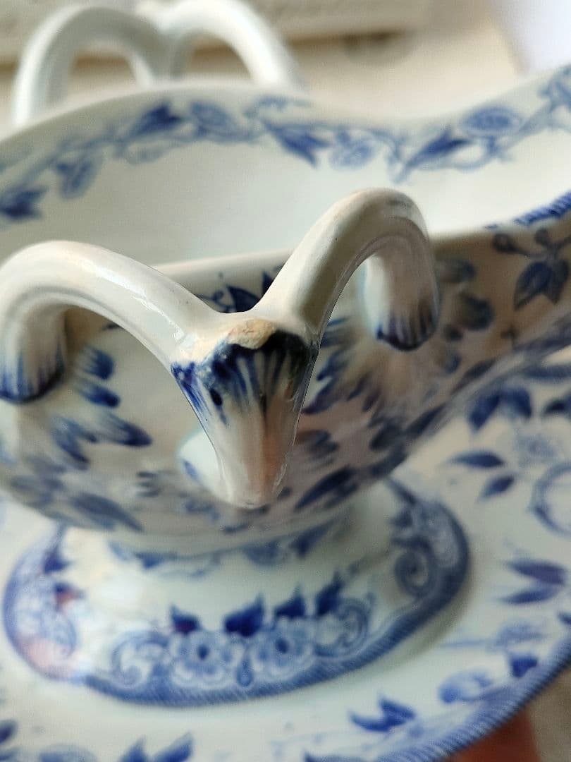 希少　クレイユモントロー　FLORA　ソーシエール　フランスアンティーク