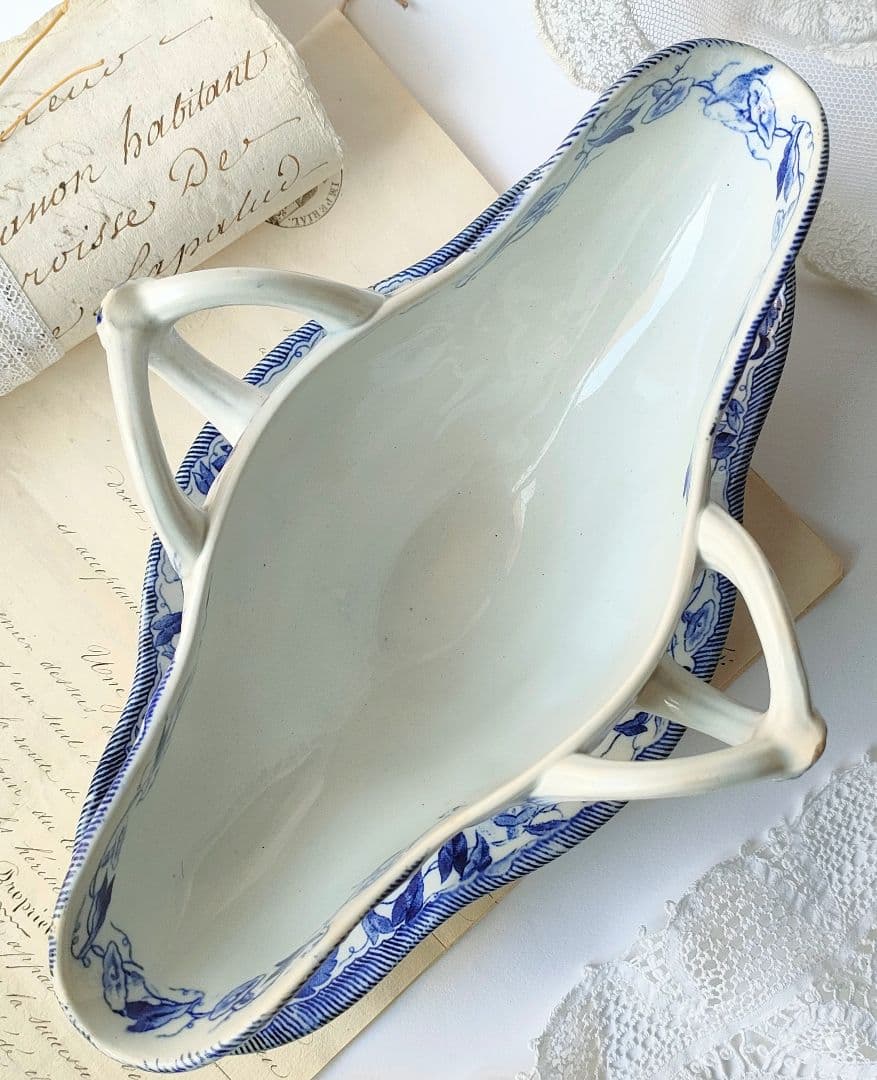 希少　クレイユモントロー　FLORA　ソーシエール　フランスアンティーク