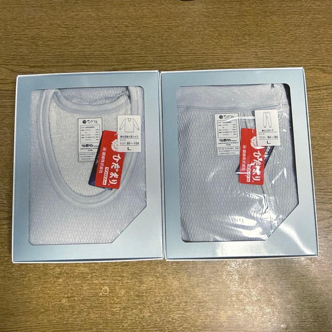 健康肌着　ひだまり　ラビセーヌ　メンズ 下着 Lサイズ　上下セット