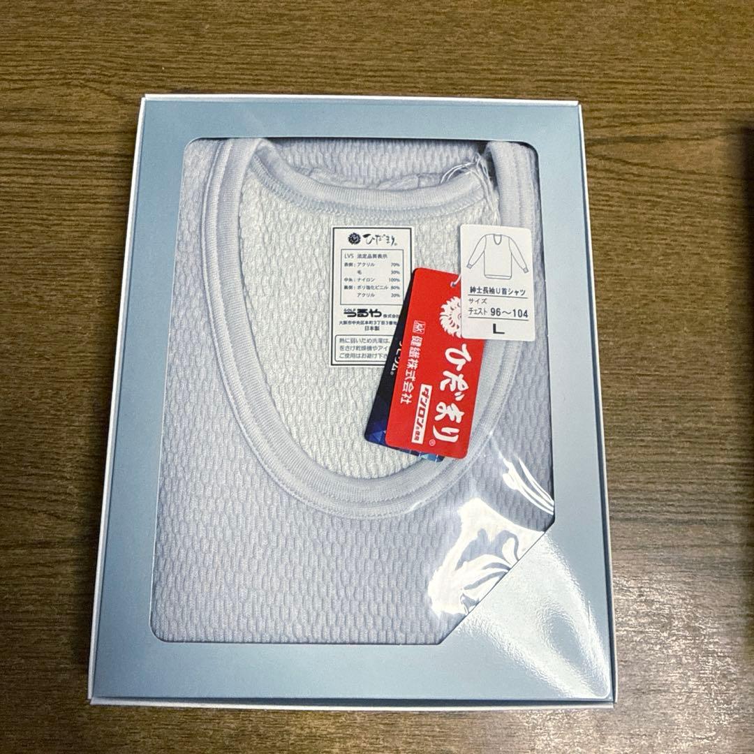 健康肌着　ひだまり　ラビセーヌ　メンズ 下着 Lサイズ　上下セット