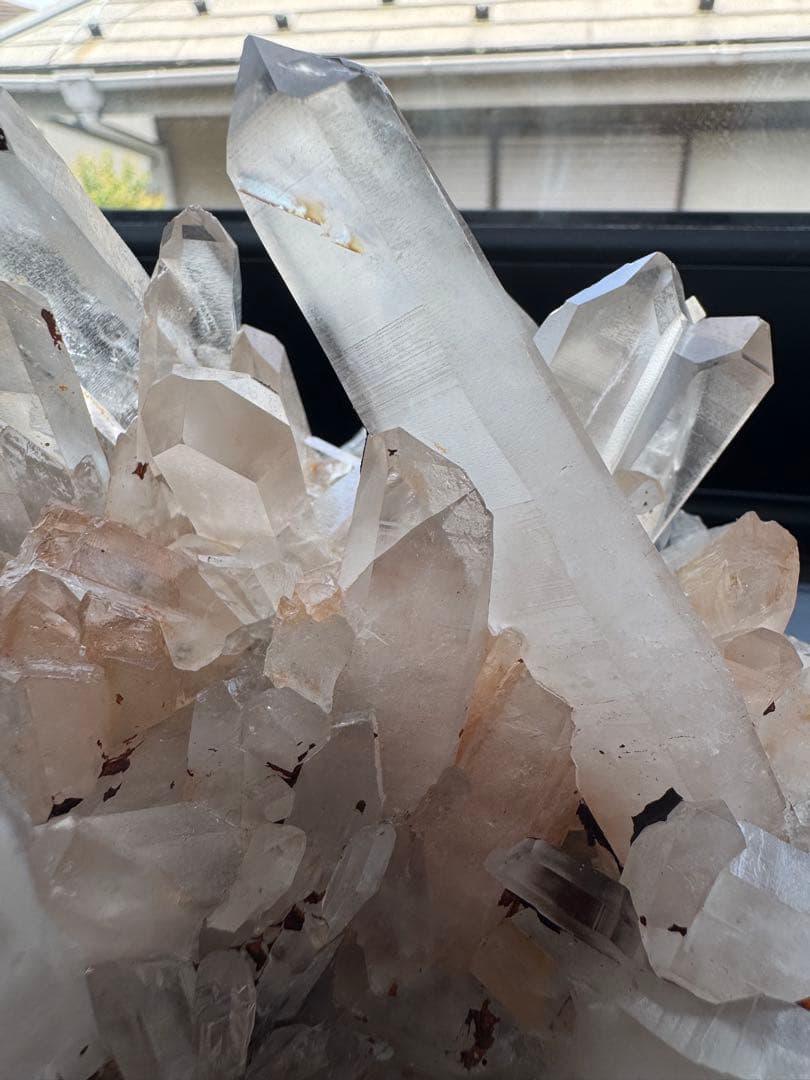 ツインポイントあり◎ マダガスカル産 ピンククォーツクラスター