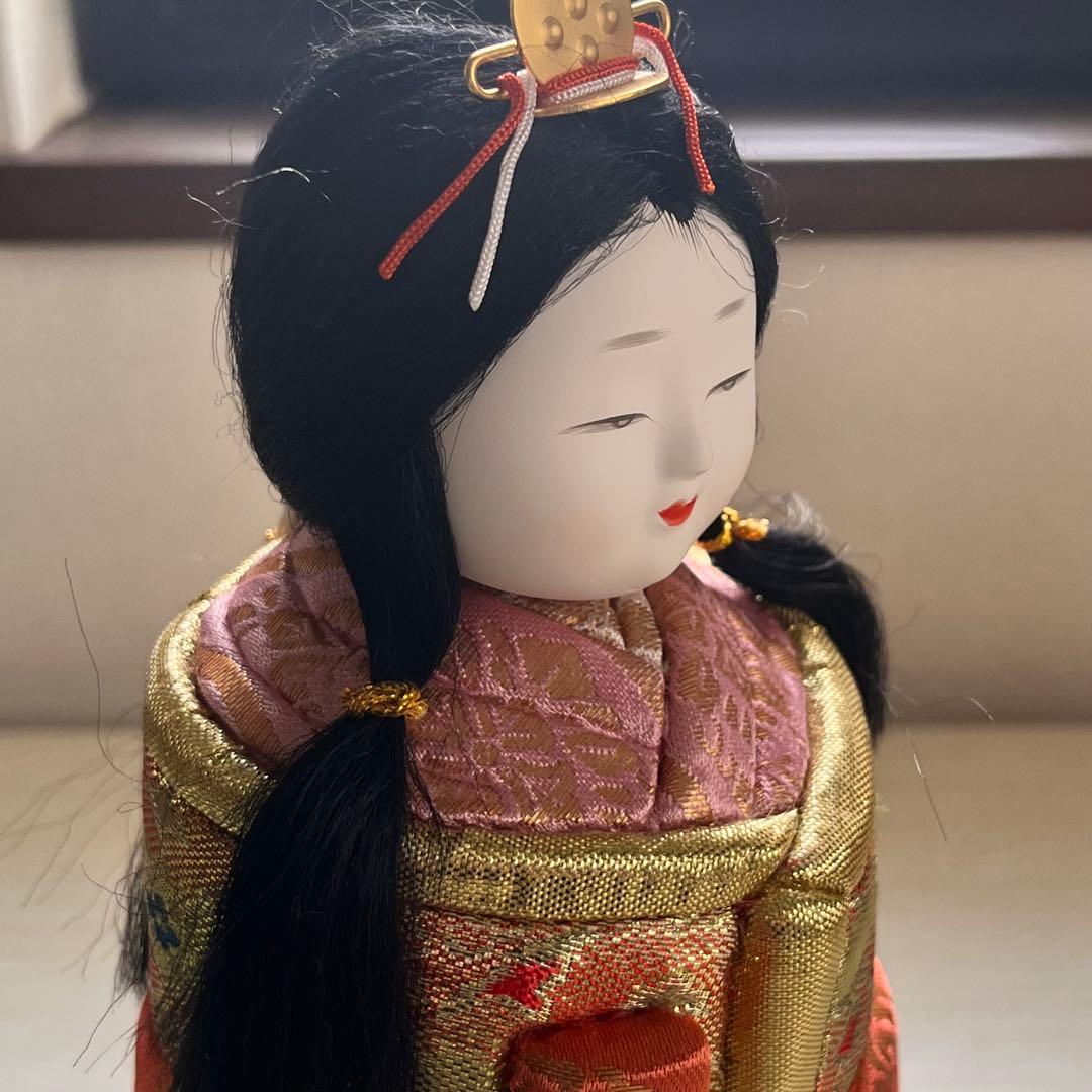 東芸芳山　きめこみ人形　木目込み雛人形　立ひな　桃山　ひな祭り　雛飾り　レトロ