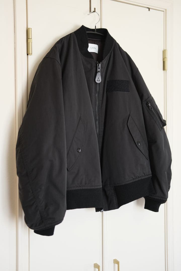 ジャケット・アウター CIOTA MA-1 Flight Jacket 5 BLACK