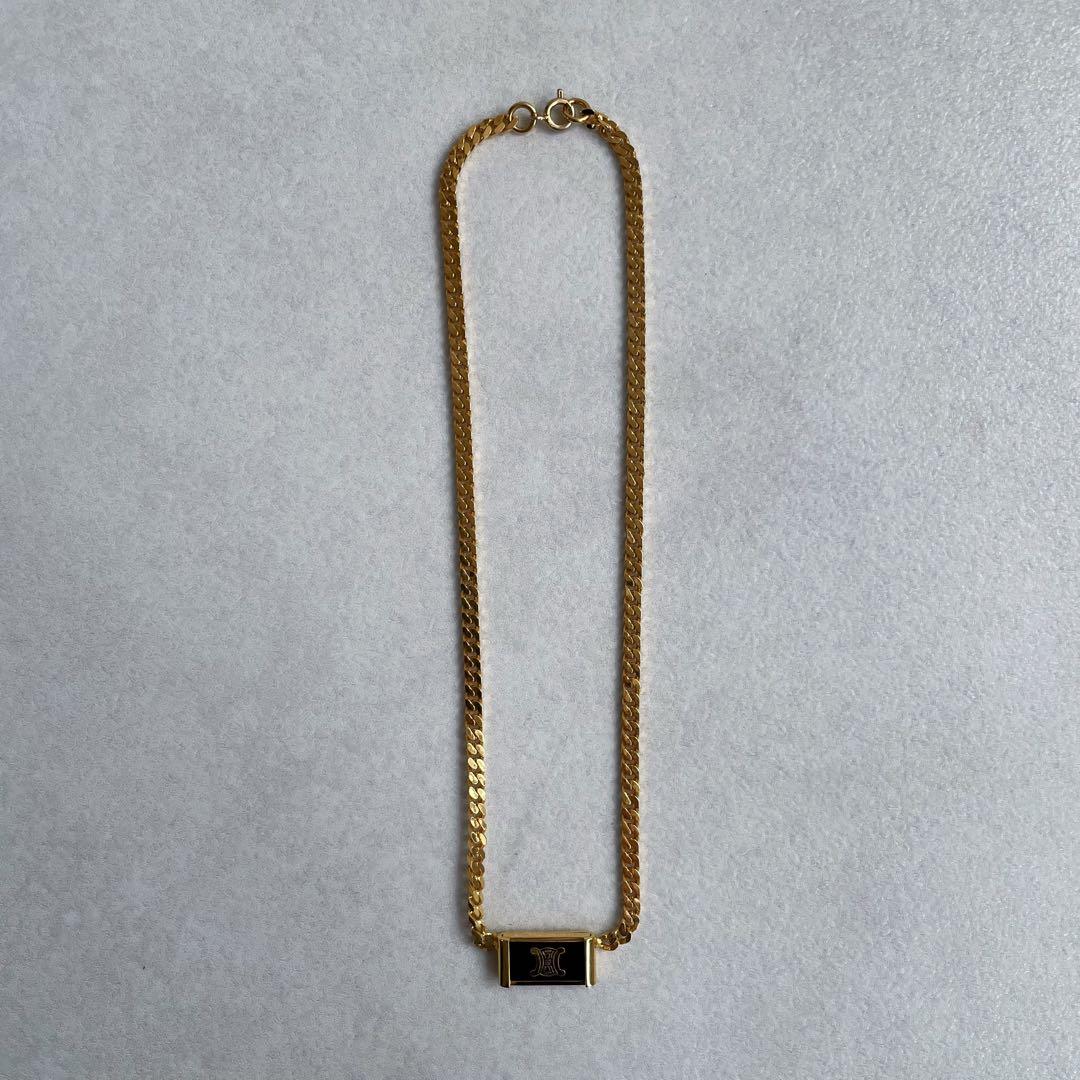 【CELINE】ビンテージ マカダム ゴールド ネックレス