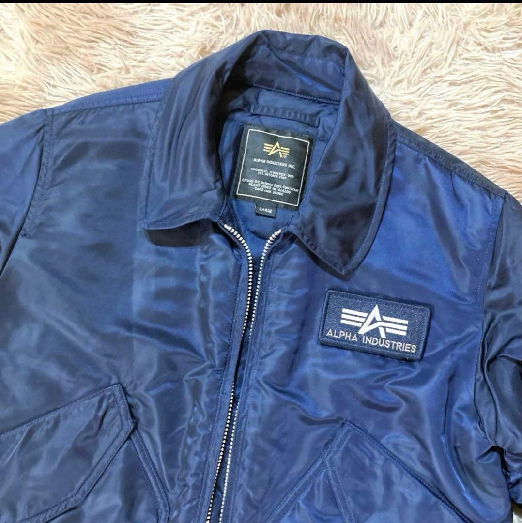 ALPHA INDUSTRIES ネイビー ジャケット L