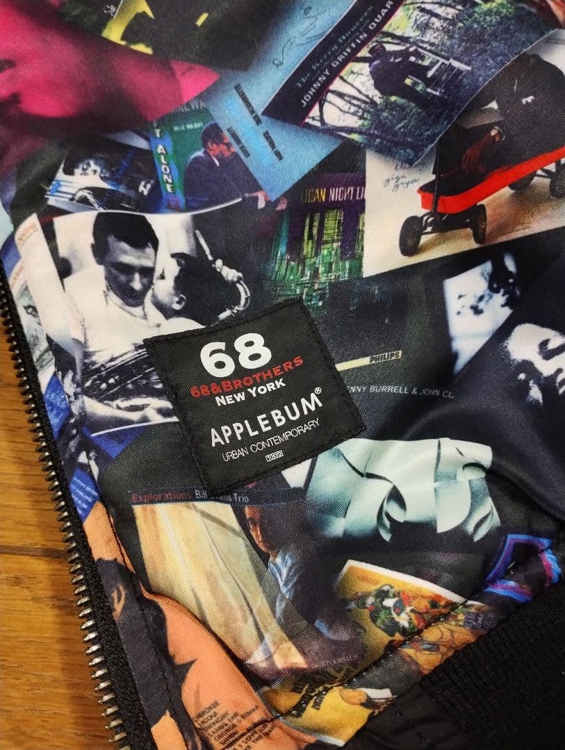 APPLEBUM×68&BROTHERS　MA-1 リバーシブルブラック