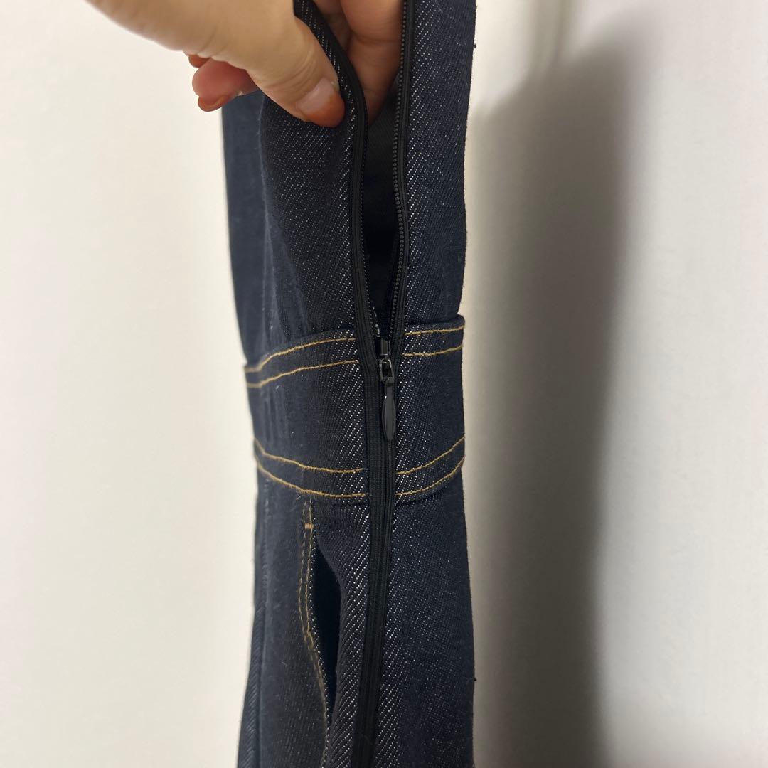 るんるんbow.a サロペット ボウエー インディゴS