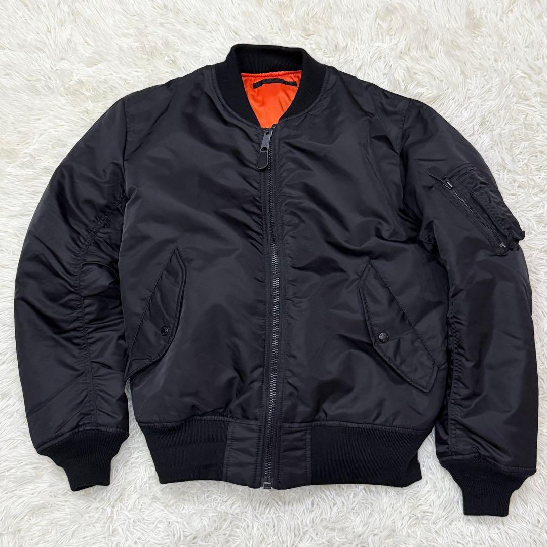 1889　AVIREX　MA-1フライトジャケット　XXL 　黒　ブラック