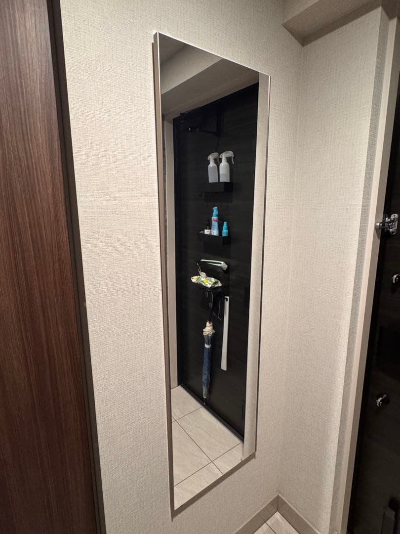 【美品】リフェクスミラー 姿見 軽量 壁掛け 立て掛け40×140