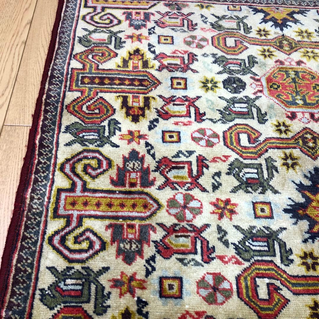 ペルシャ絨毯 ヴィンテージラグ 150×82cm 手織り オールドpersia