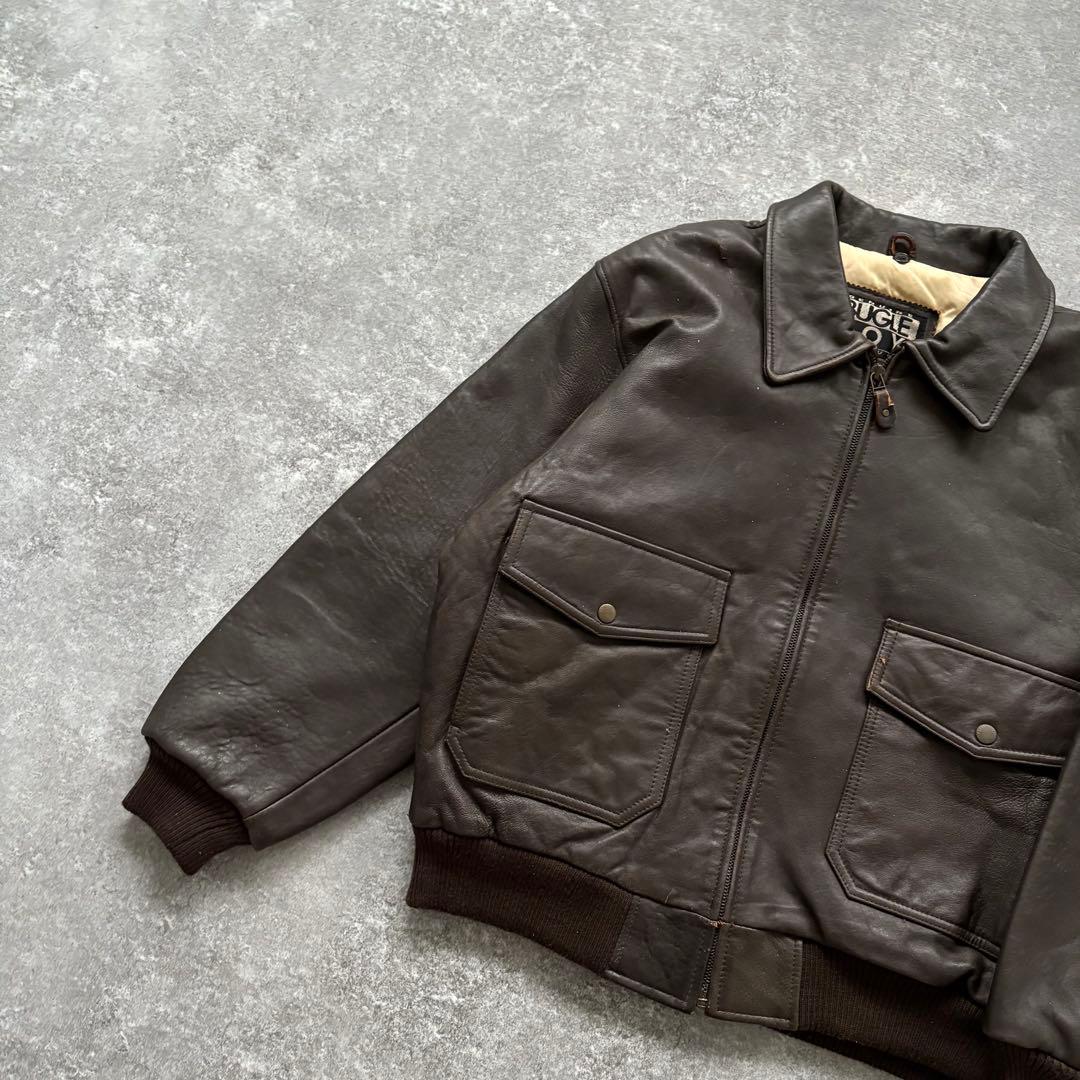 【BUGLE BOY】 80s ビューグルボーイ A-2 レザージャケット L