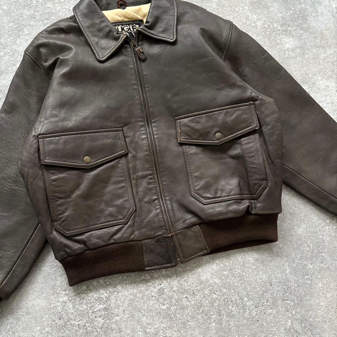 【BUGLE BOY】 80s ビューグルボーイ A-2 レザージャケット L