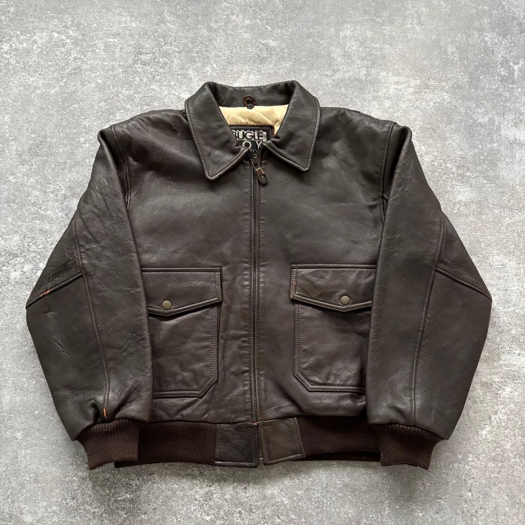 【BUGLE BOY】 80s ビューグルボーイ A-2 レザージャケット L
